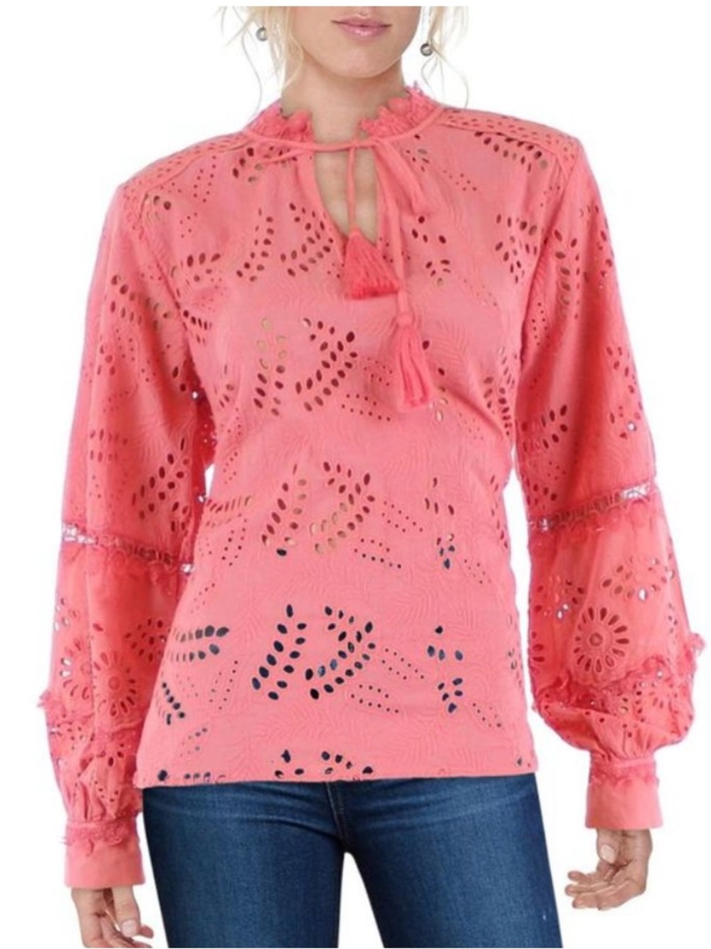 Kobi Halperin Winston Eyelet Blouse SZ XS VGUC